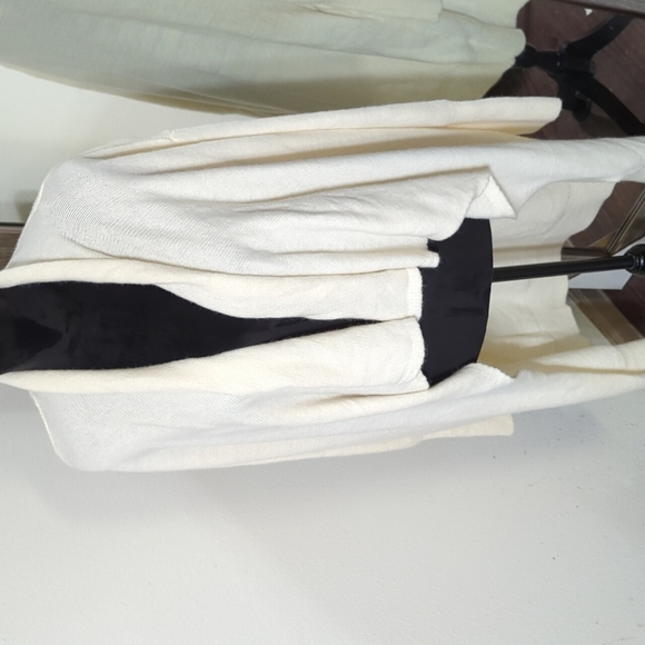 Miss Sparkling - Waterfall Open Cardigan in Ivory - Picture 7 of 10